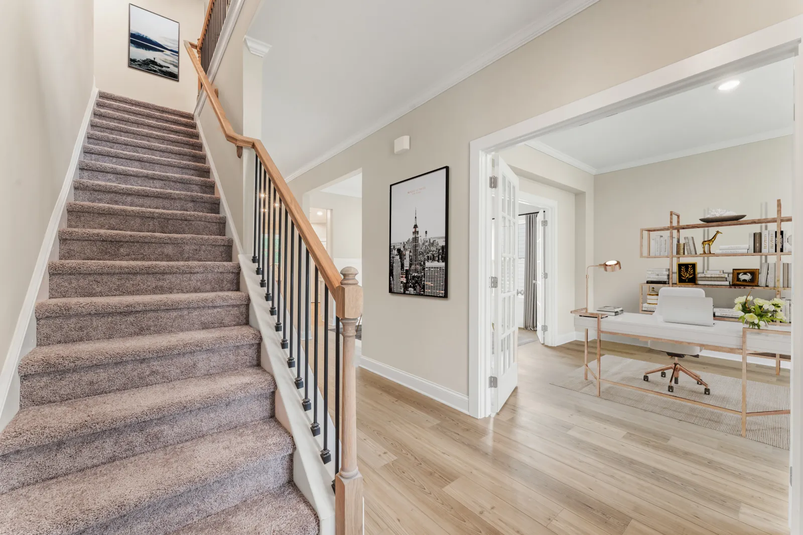 a staircase in a house