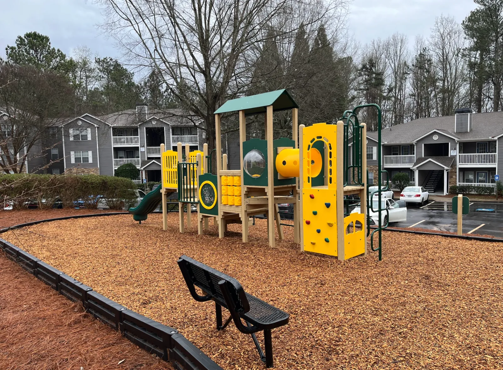 green and yellow ecoplay structure 