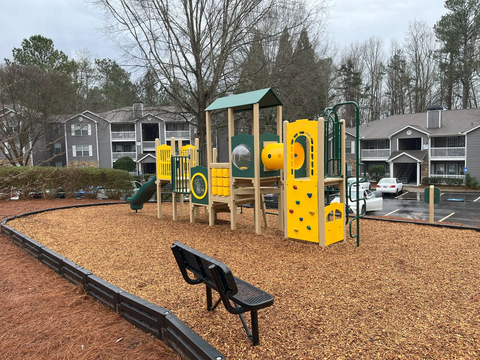 Green and Yellow EcoPlay Playground Structure