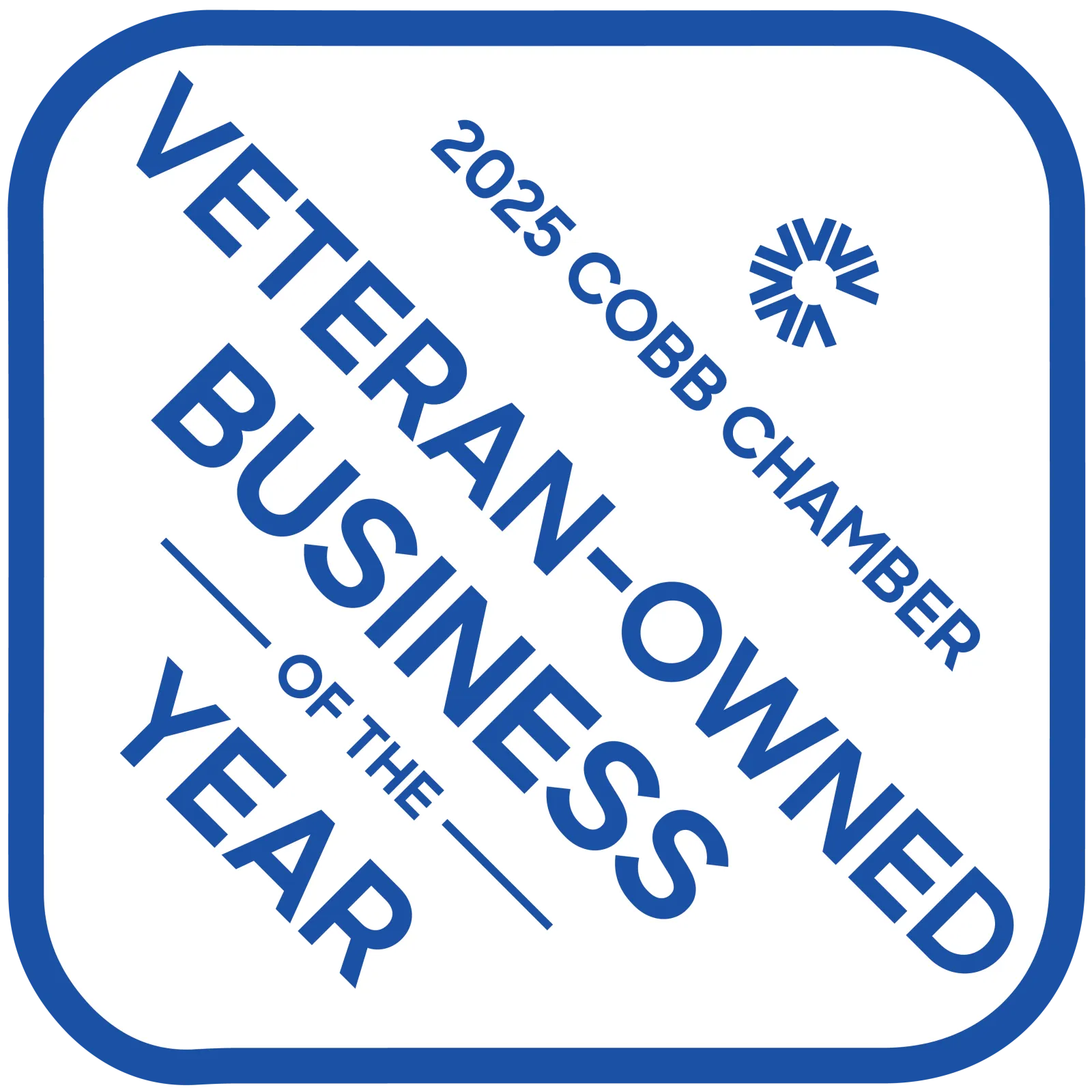 Essayon Construction Group 2025 Cobb Chamber Veteran-Owned Business of the Year award Marietta GA