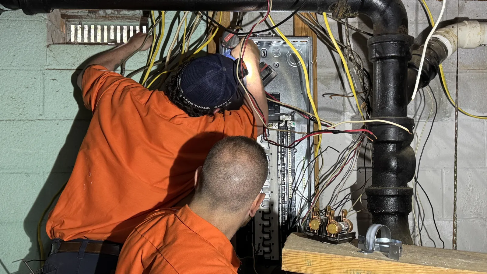 Estes Electricians Installing a new Electrical Panel