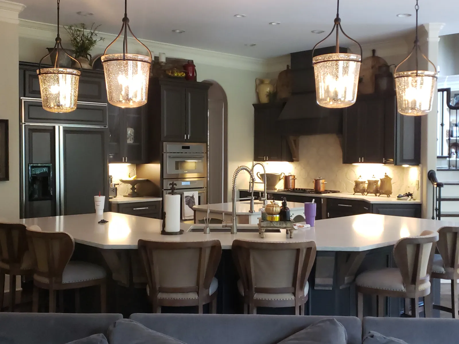 Kitchen Island Lights installed by Estes Electricians