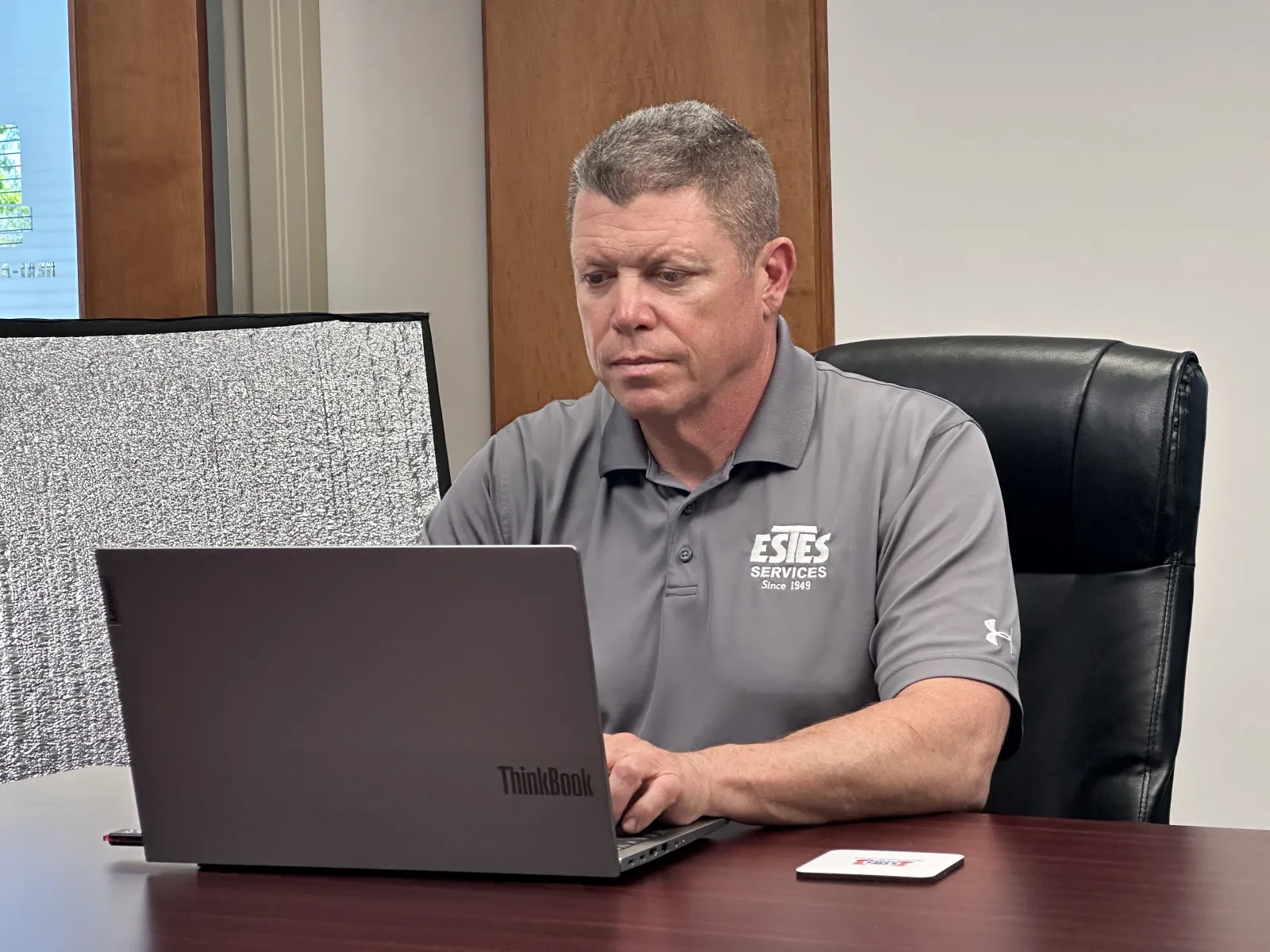 Estes HVAC Commercial Director setting up a new building automation in Georgia