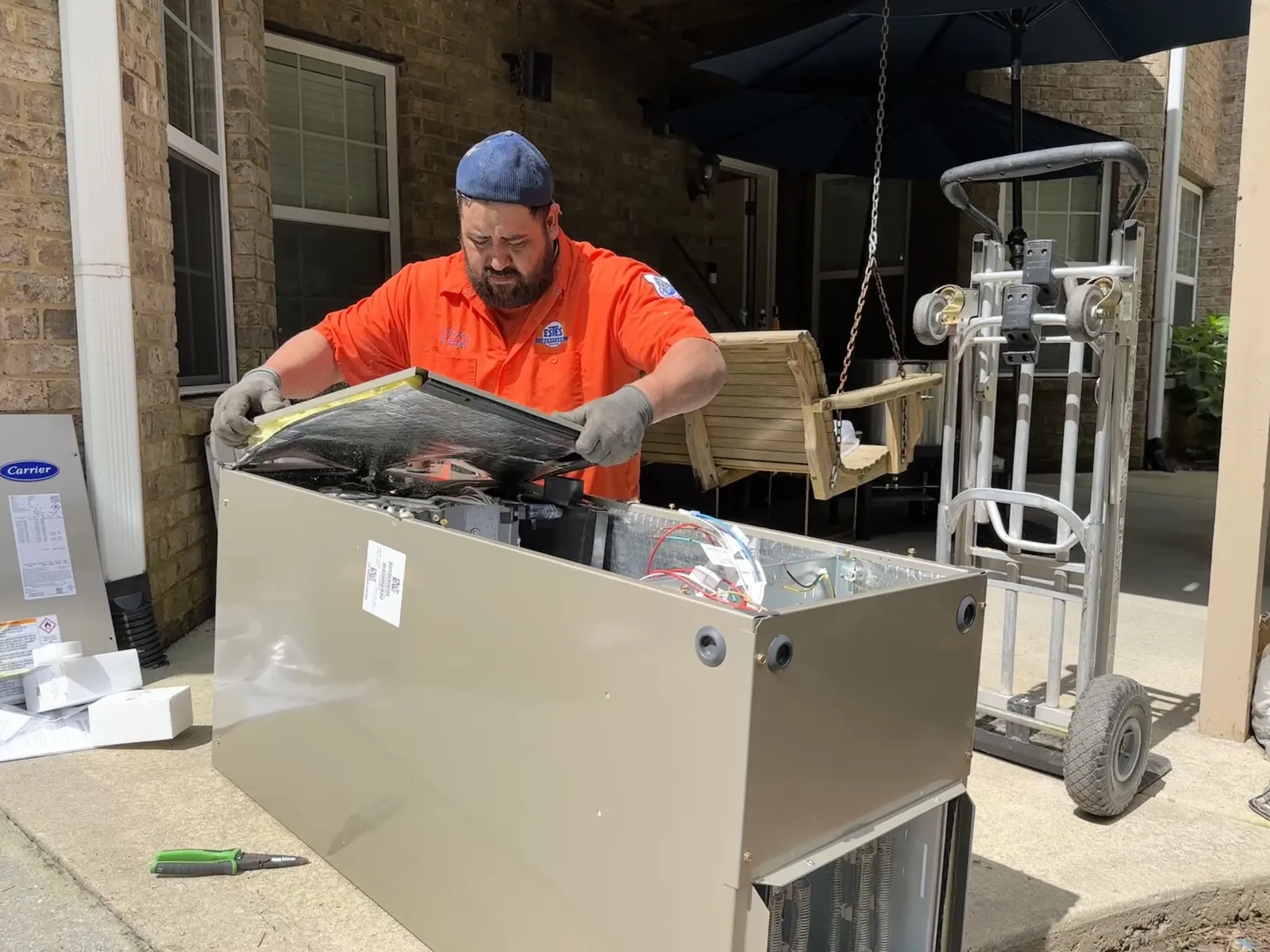 Estes Professional Air Handler Installation