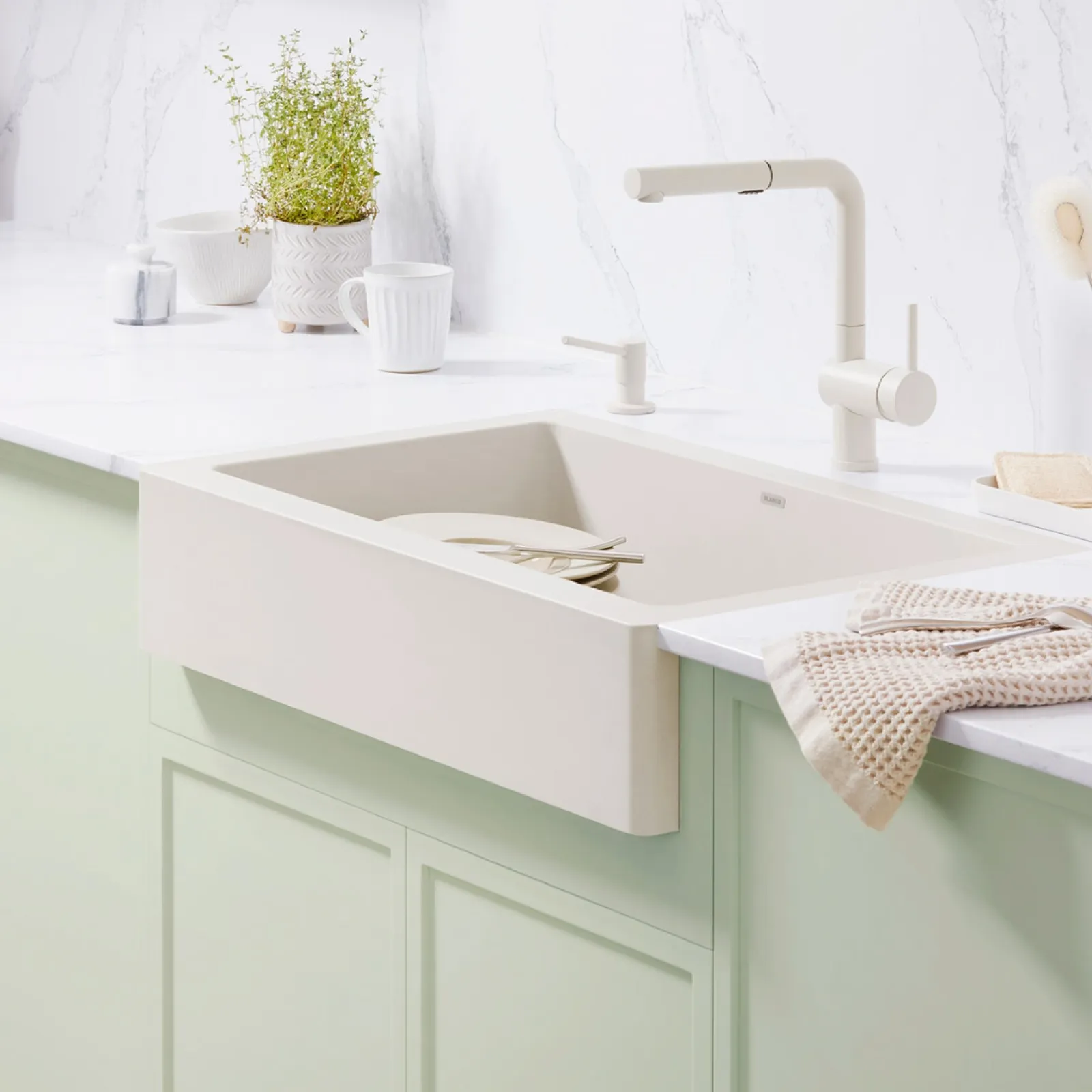 a bathroom with a sink and a towel