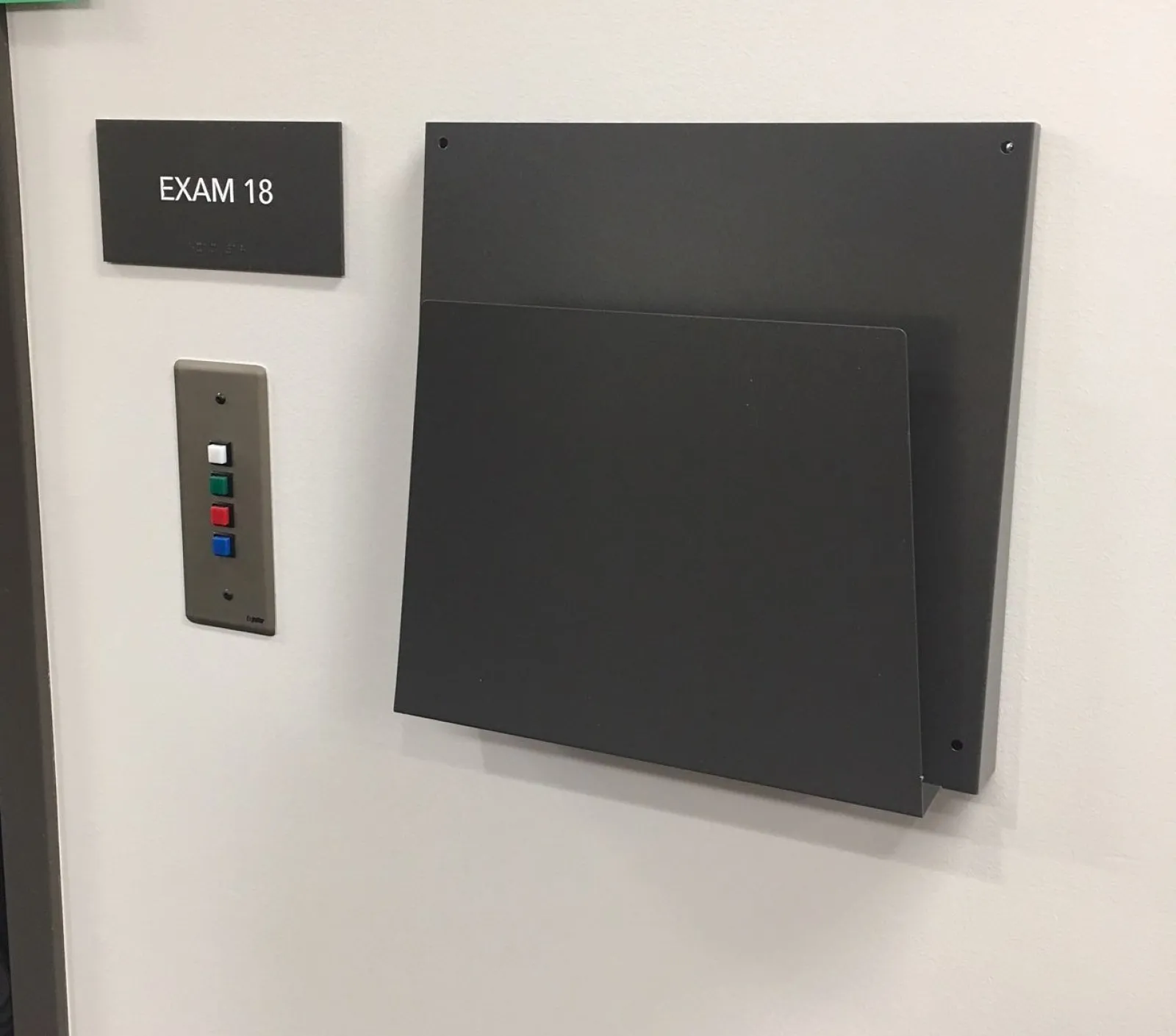 a black rectangular device