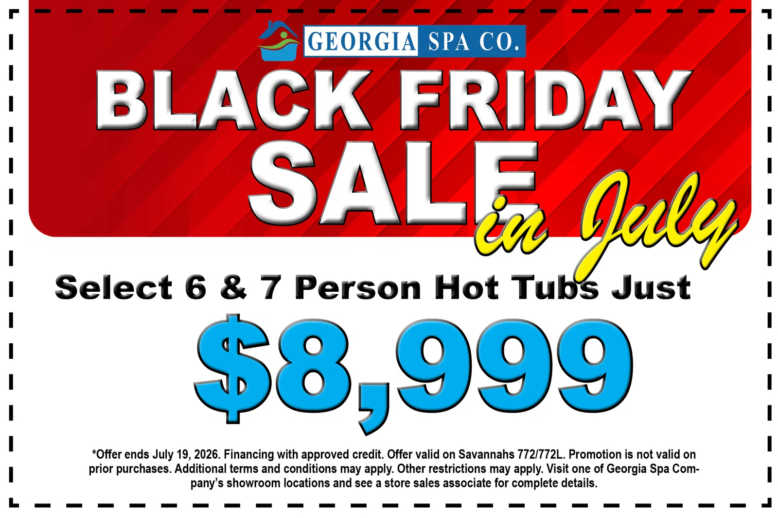 4th of July spa sale with freedom to choose deal, free Smartop or rebates up to $1776, plus $250 off delivery offer.