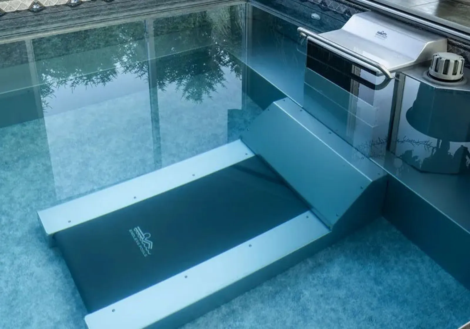 an underwater treadmill