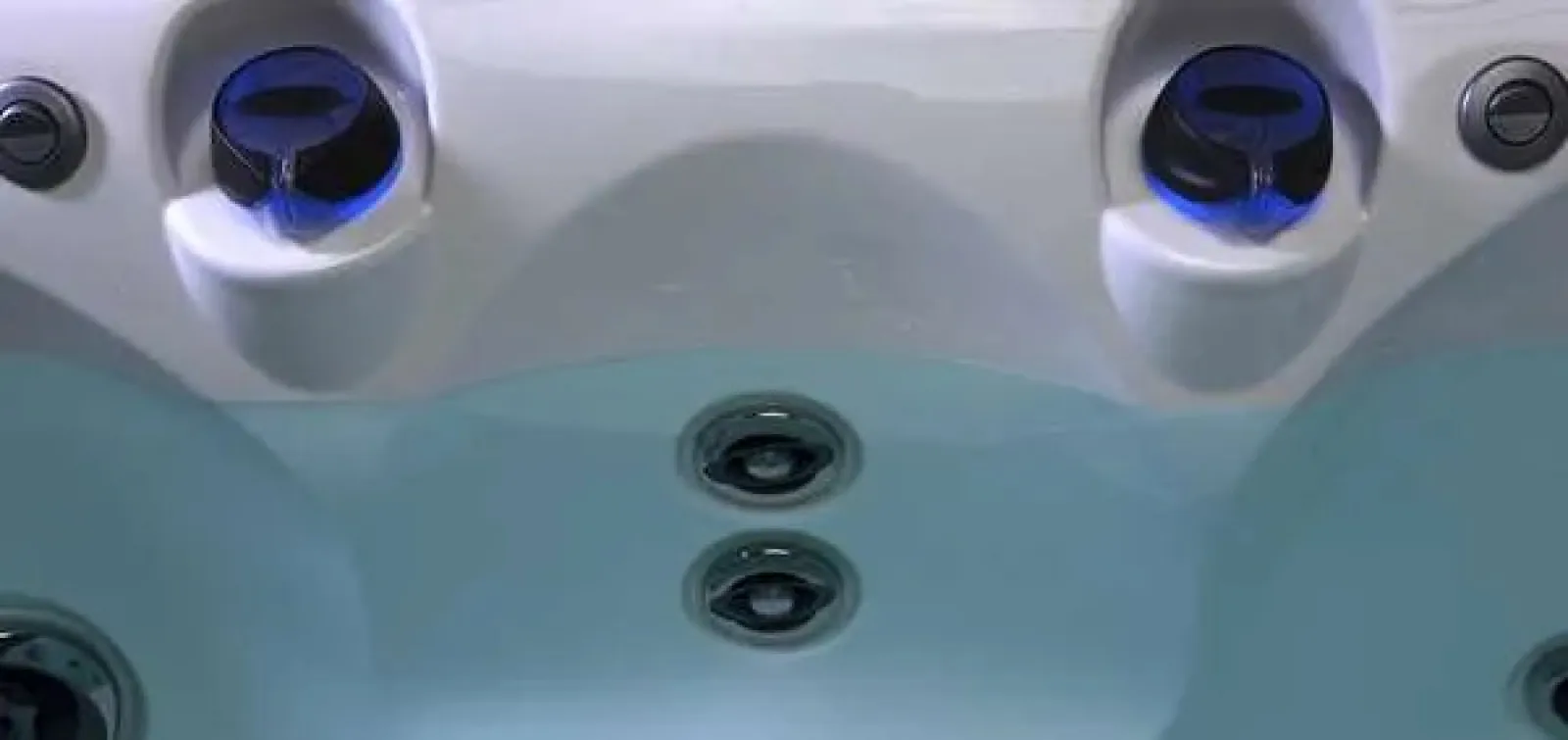 a close up of hot tub jets