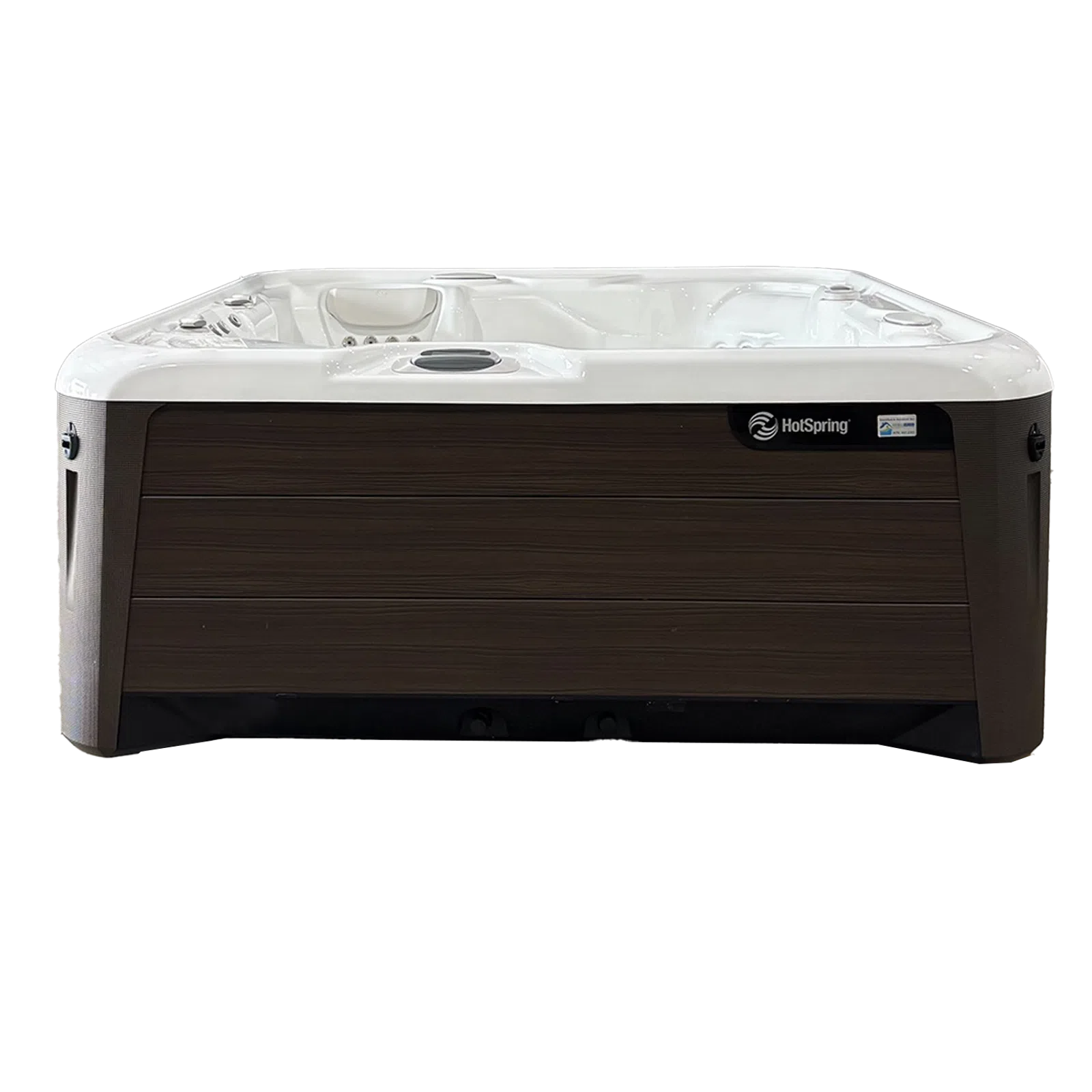 a white rectangular object with a black background