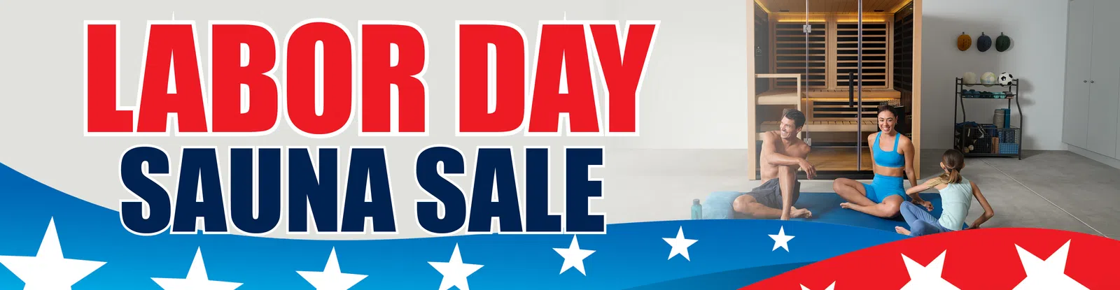 Happy woman and man relaxing in outdoor hot tub during Georgia Spa Co. Pre-Labor Day Sale promotion.