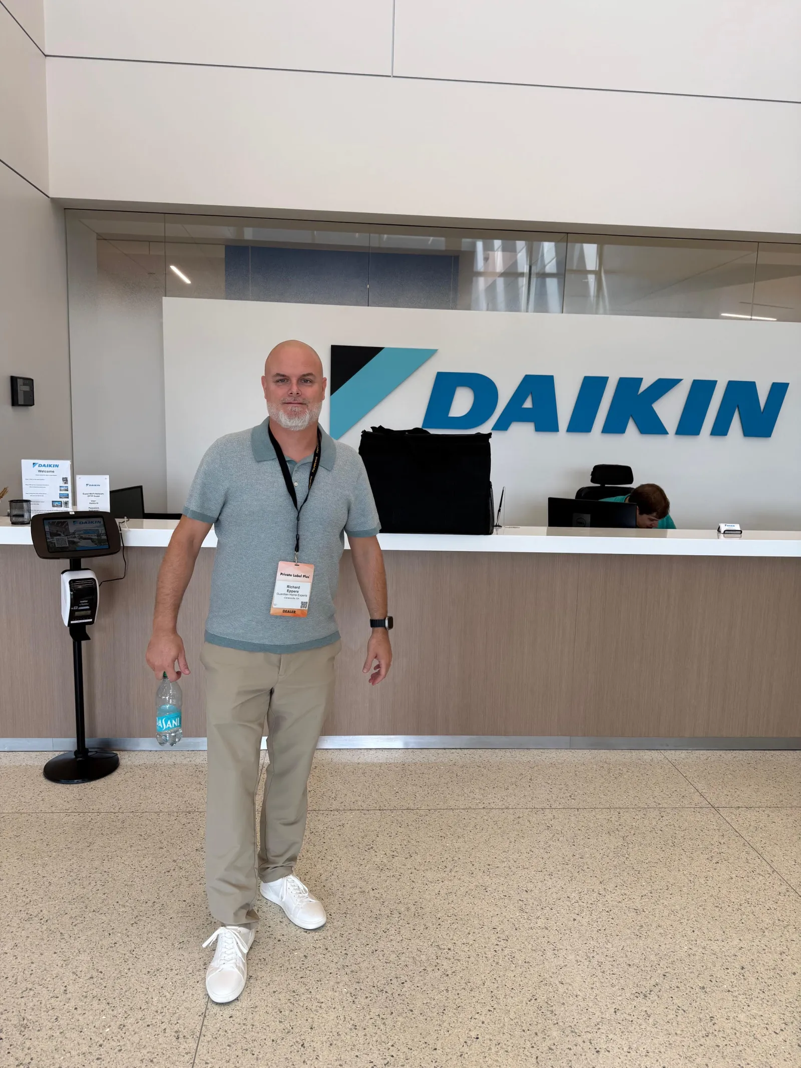 Guardian Home Experts owner Richard Eppers at Daikin Factory tour