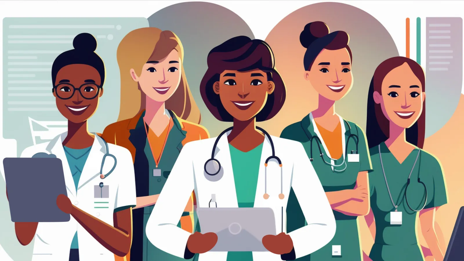 A team of doctors and nurses