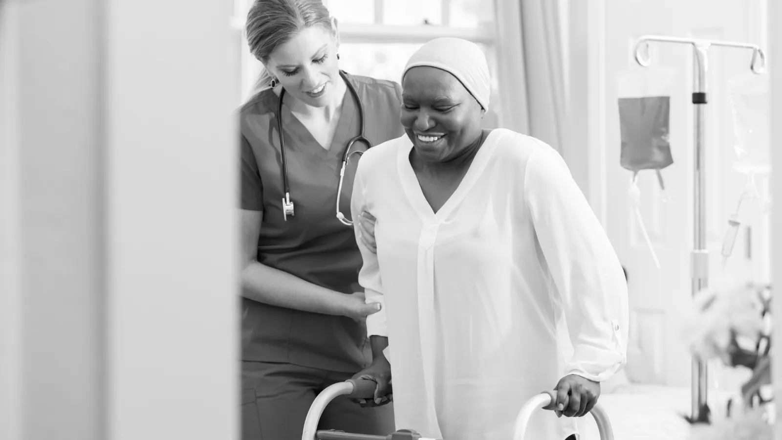 nurse helping a patient