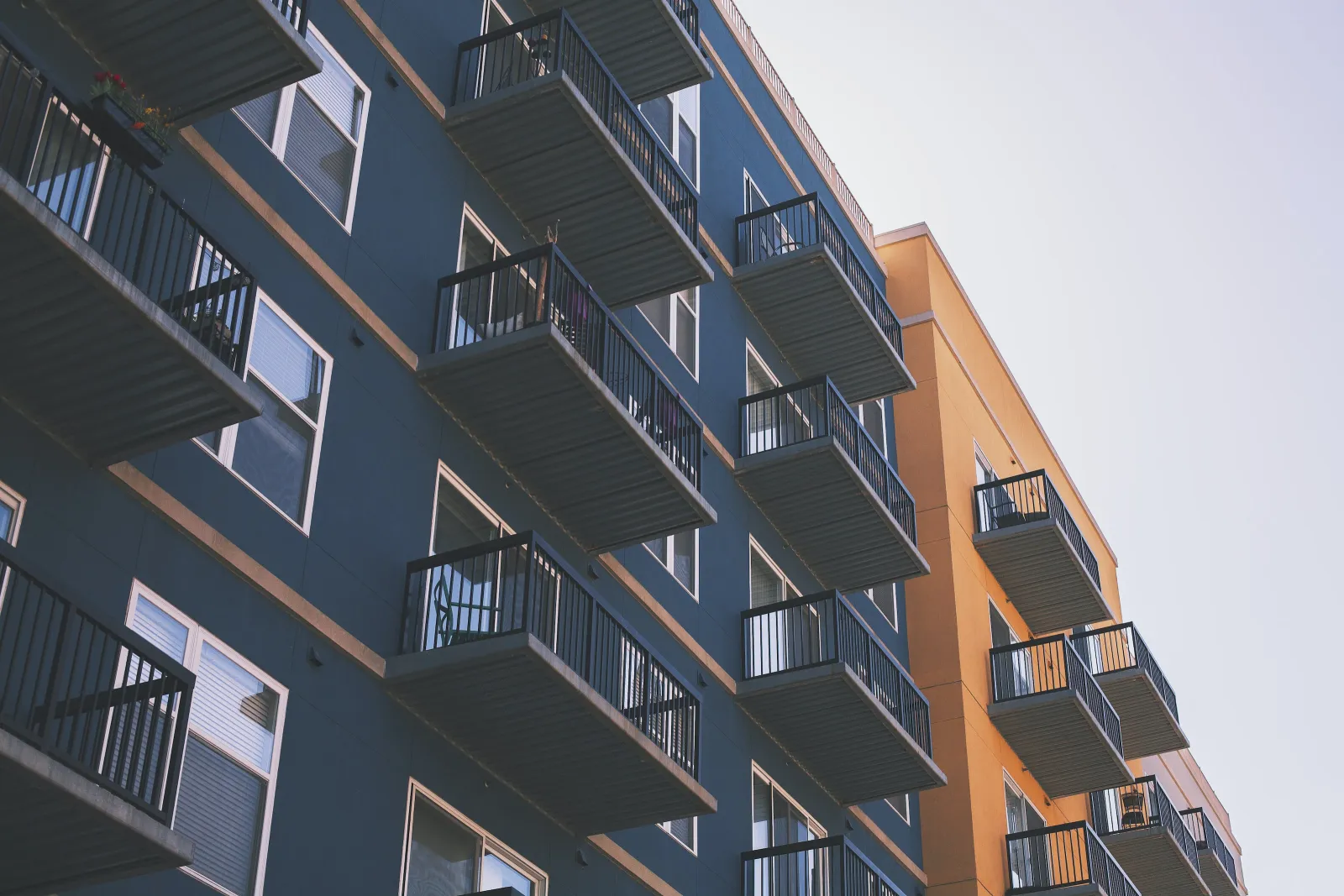 an apartment building with gate codes