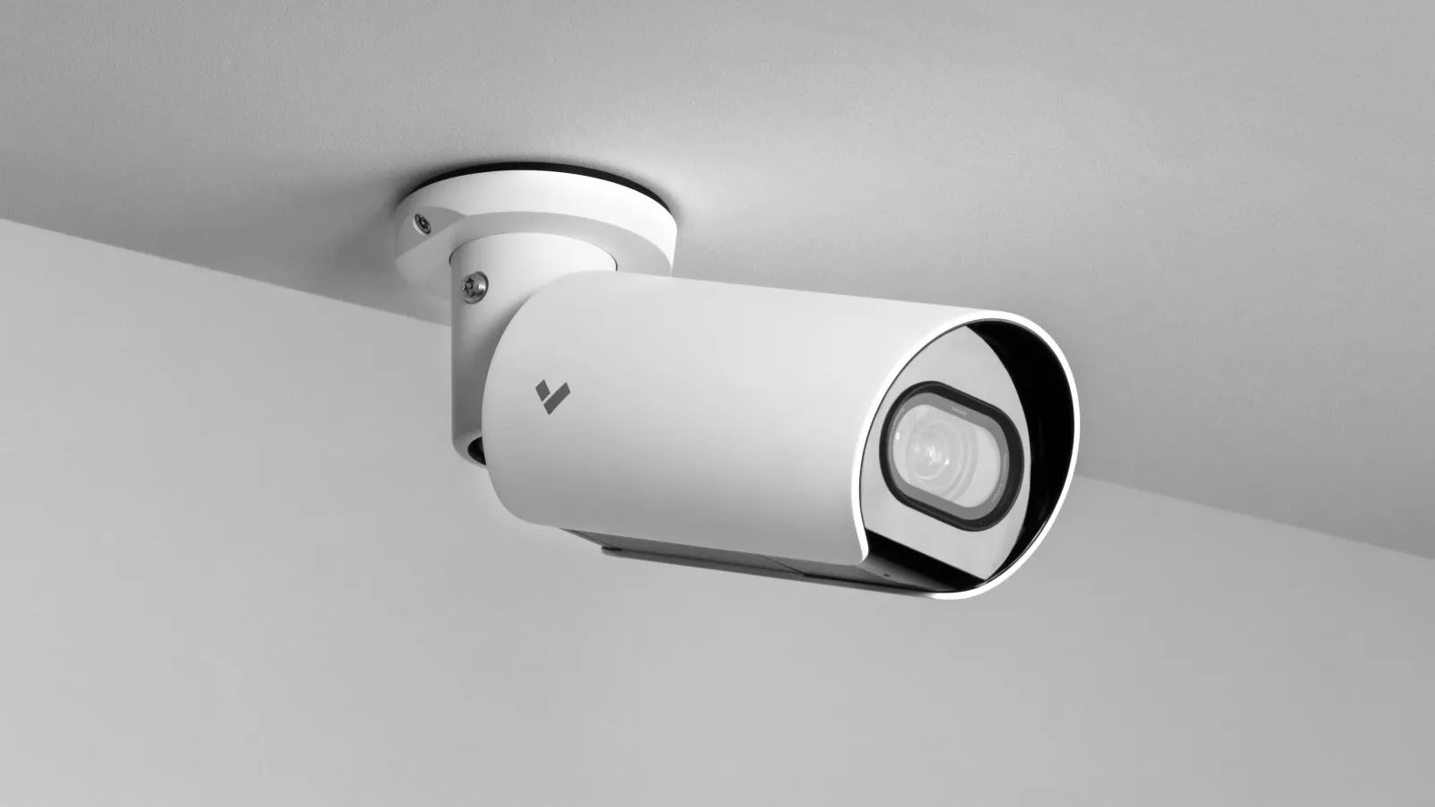 an installed verkada bullet camera