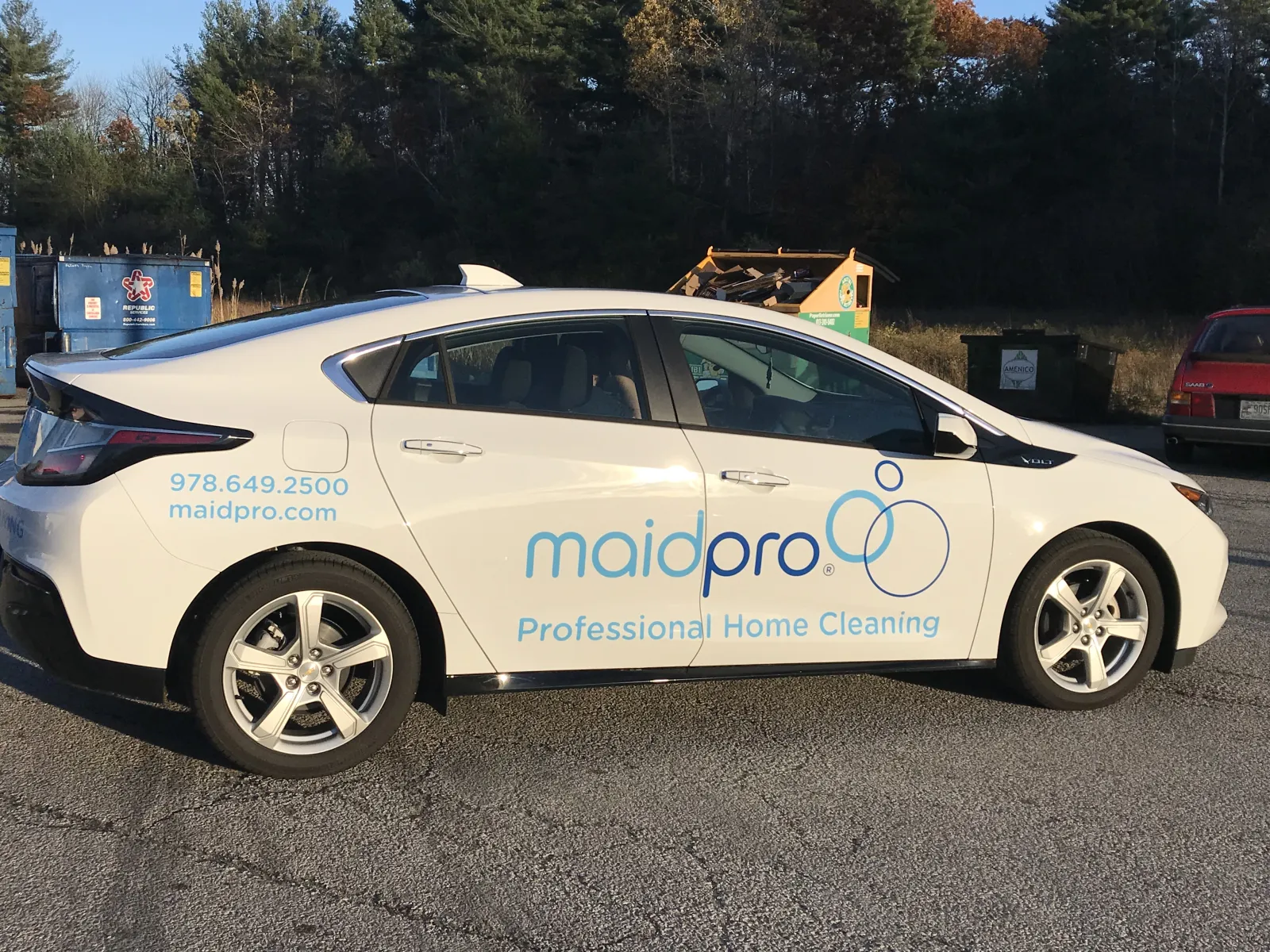 MaidPro Tyngsborough wrapped vehicle