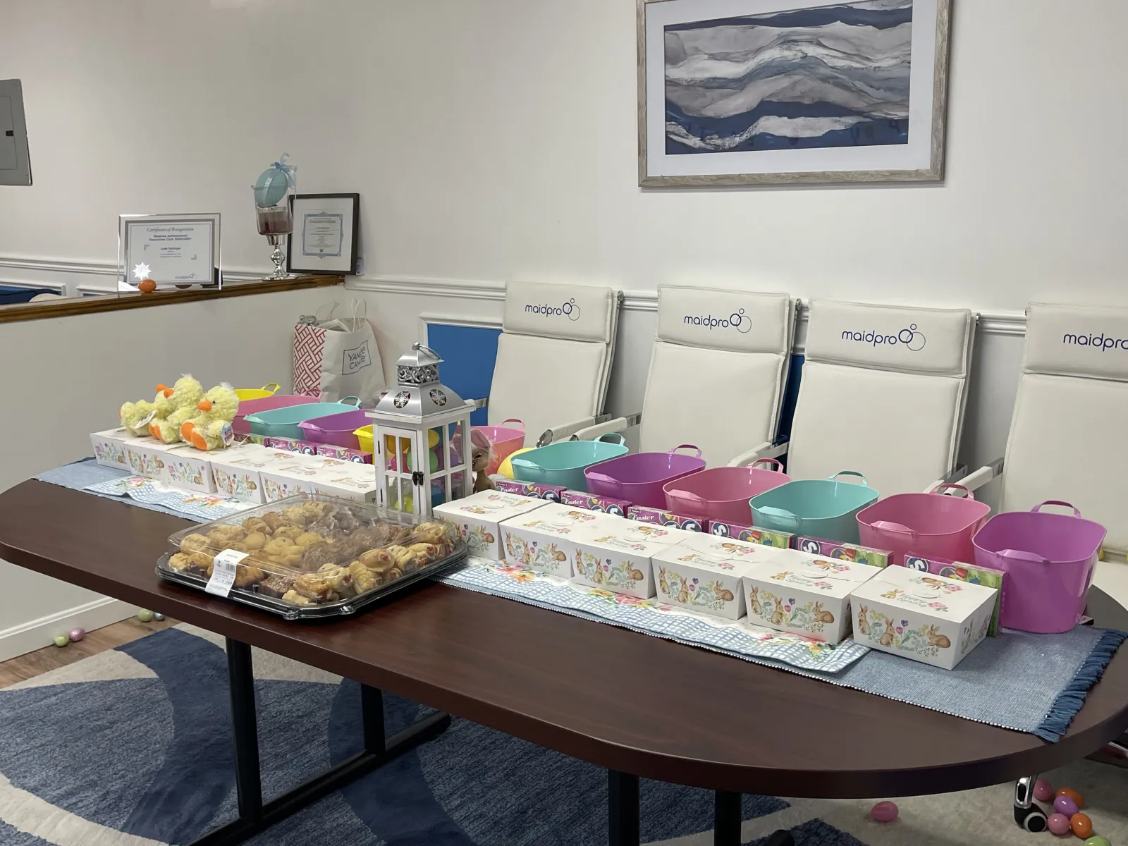 Easter decorations at MaidPro Tyngsborough in Massachusetts
