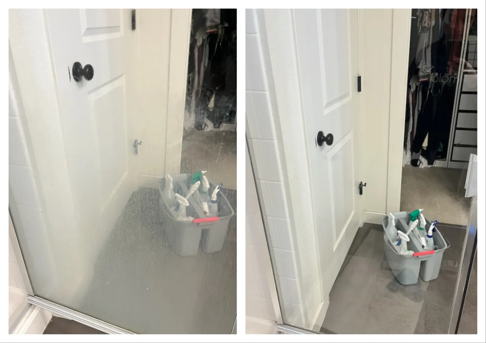 shower doors cleaned by house cleaning pros at MaidPro Littleton