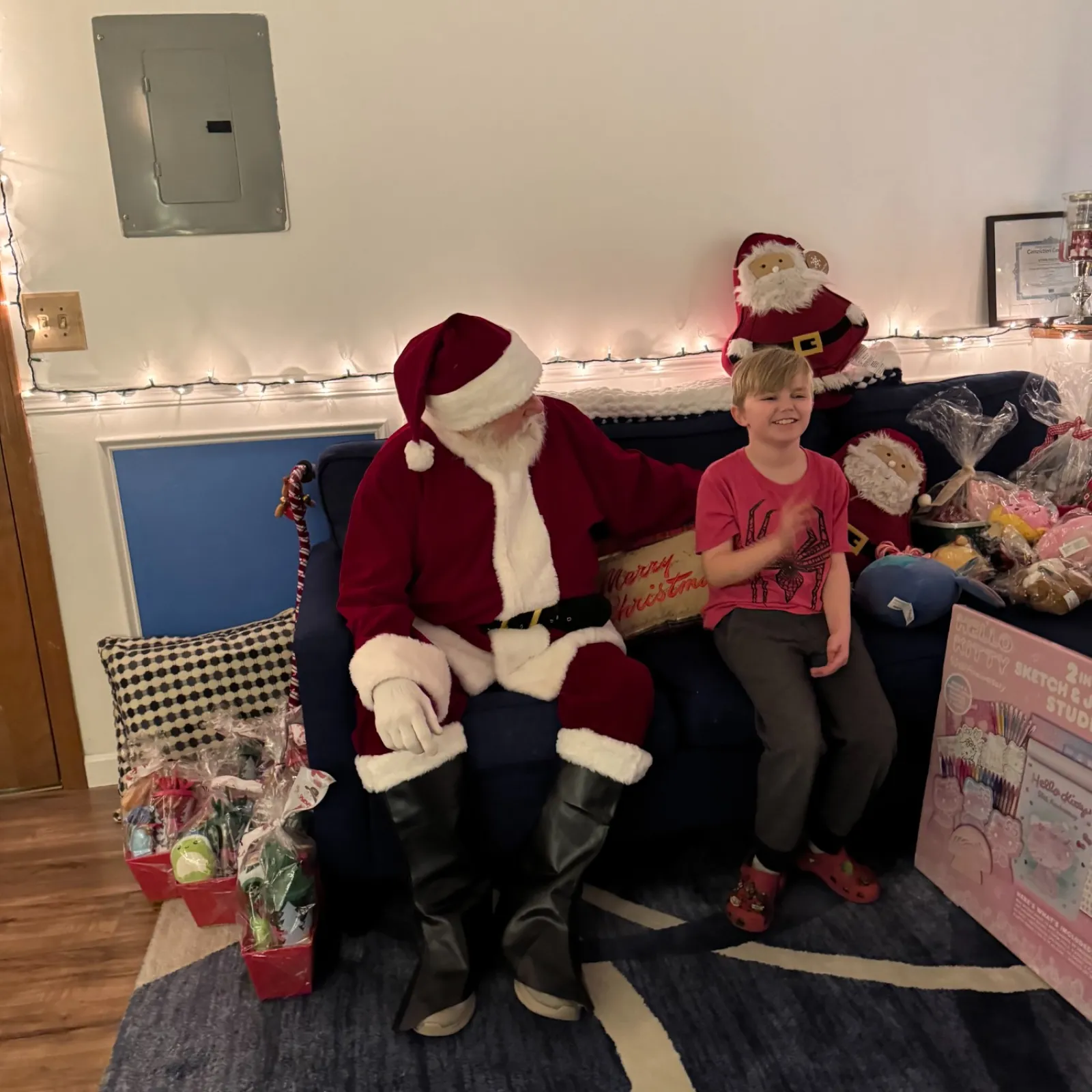 Santa Claus at MaidPro Tyngsborough's Christmas party