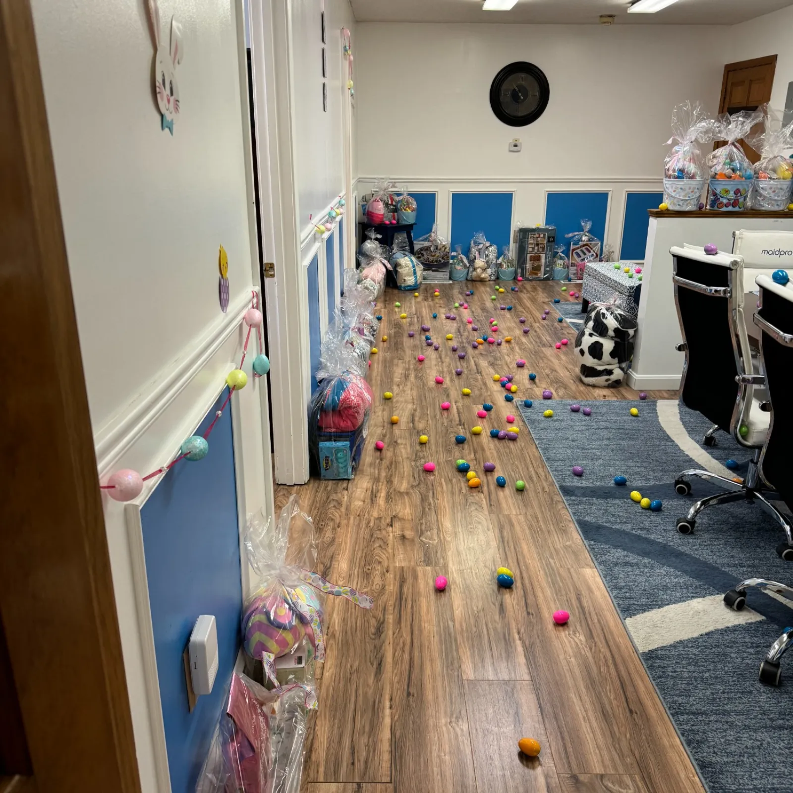 MaidPro Tyngsborough, Massachusetts Easter egg hunt in the office