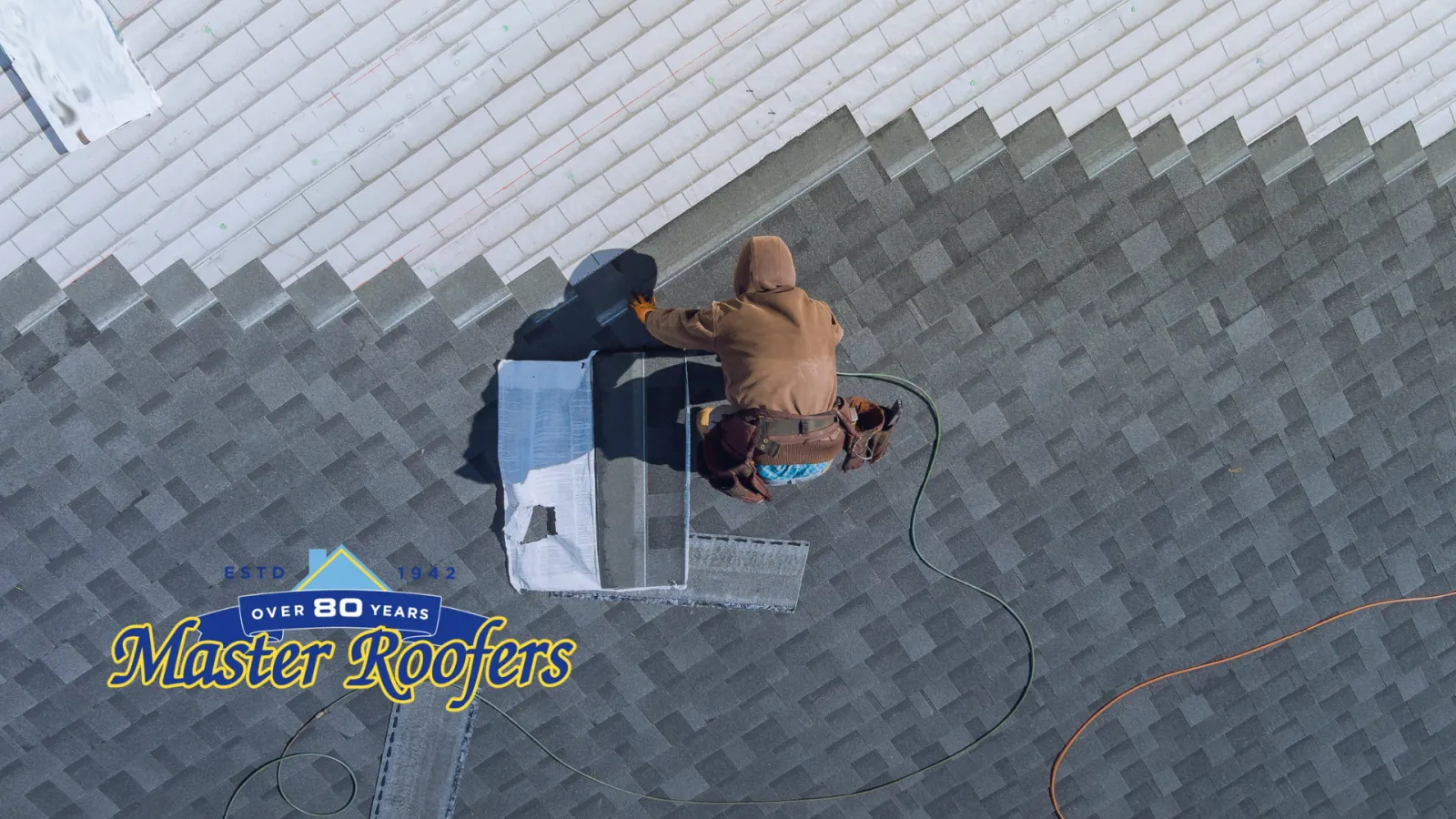 Master Roofers Poster of worker doing roof tops