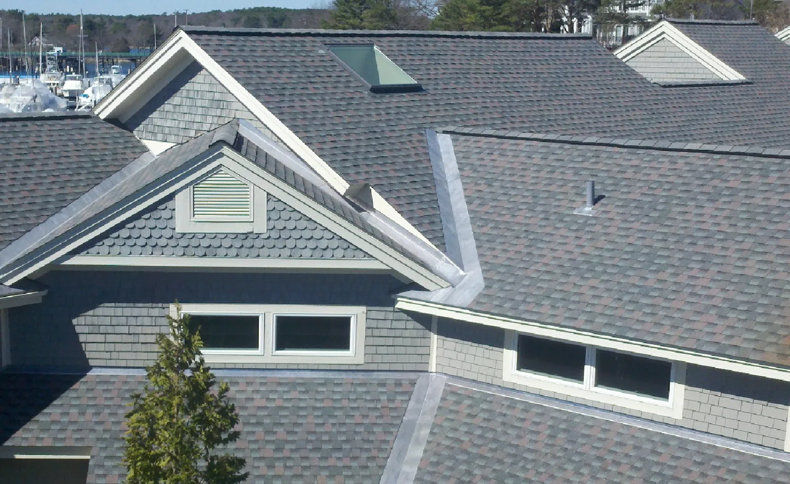 a roof of a house