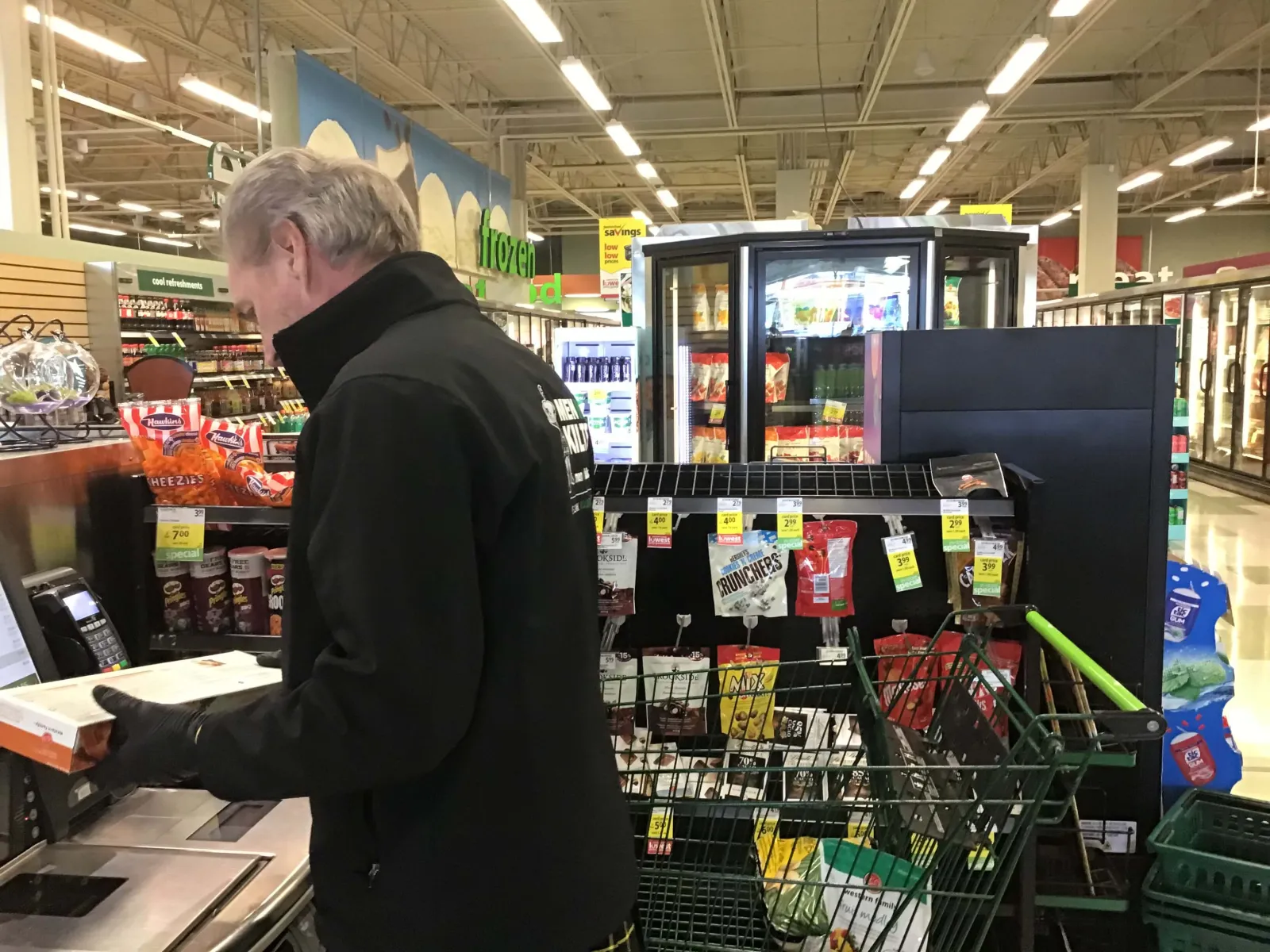 a man looking at a computer