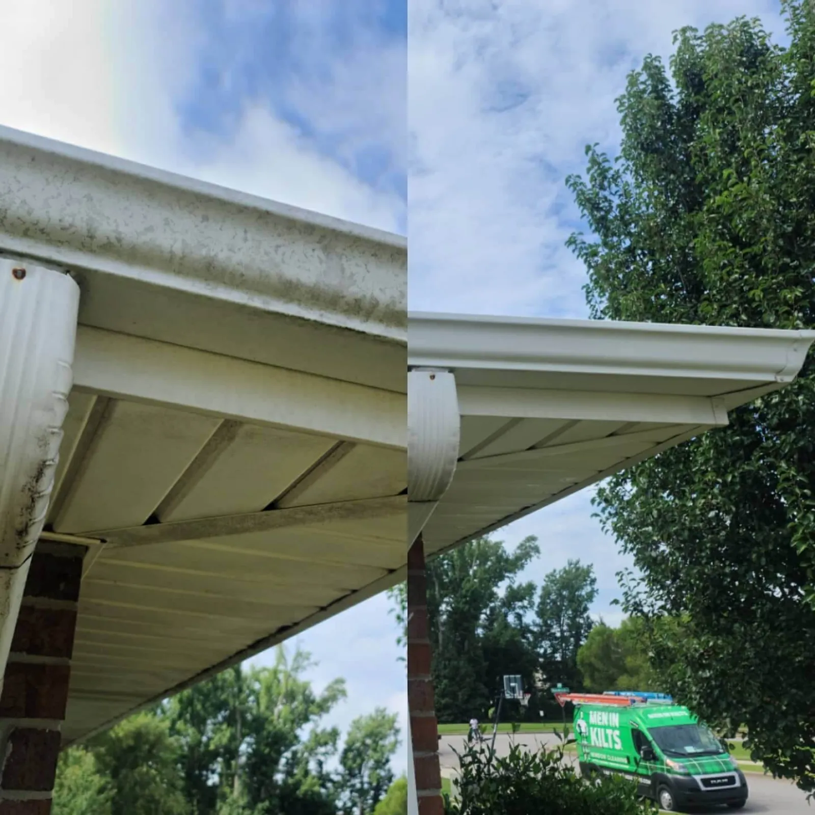 a truck parked under a covered area