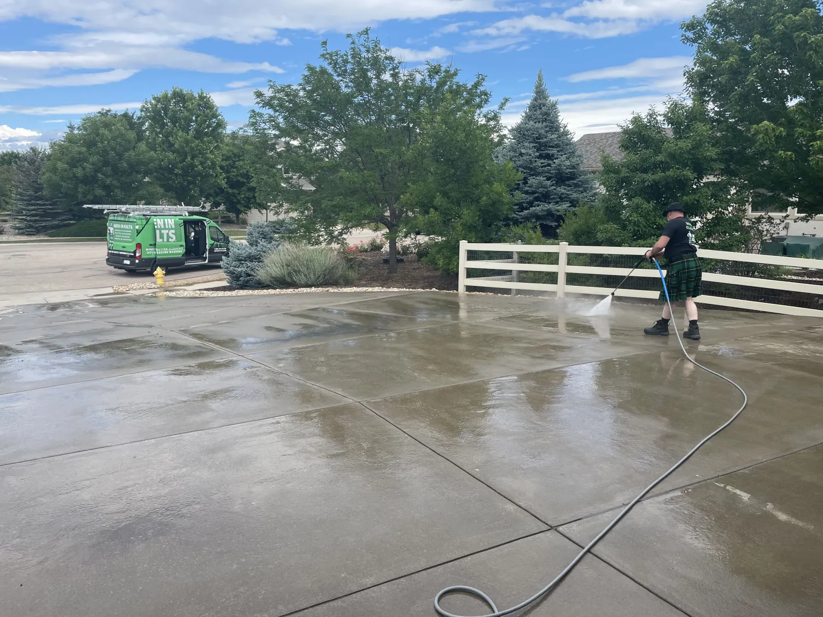 a person walking in a flooded area