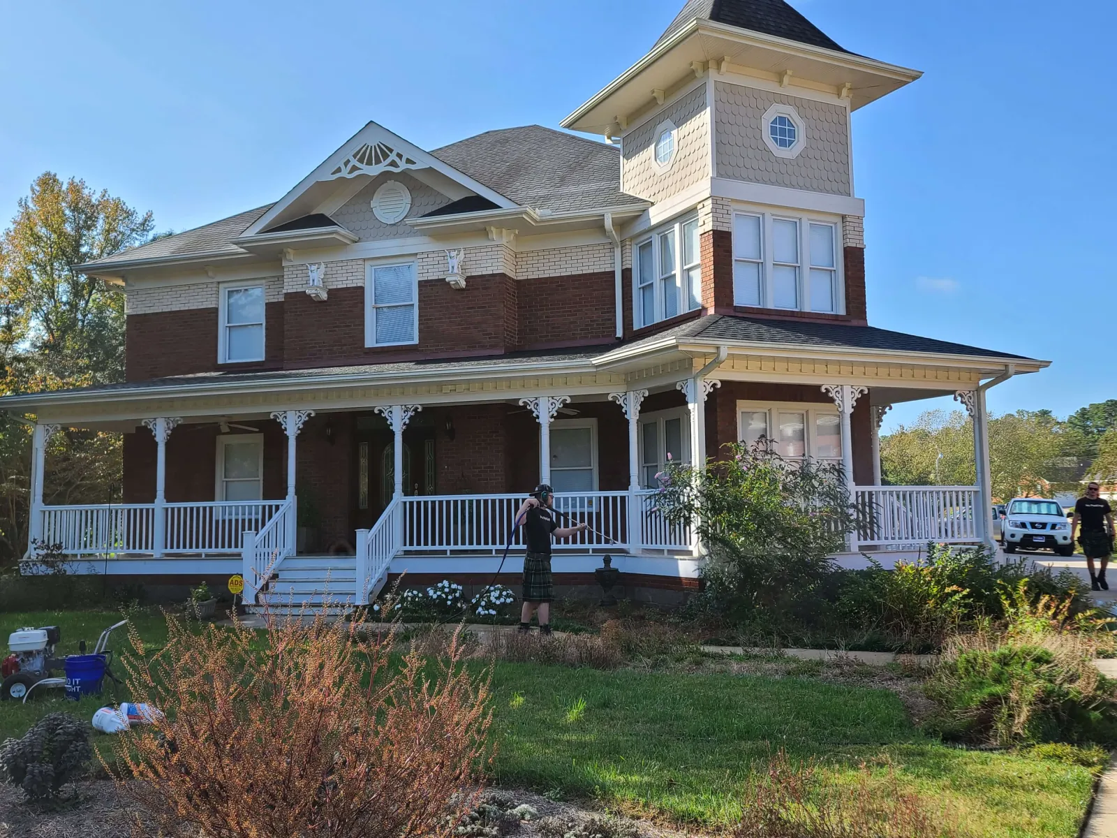 a large house with a large front yard