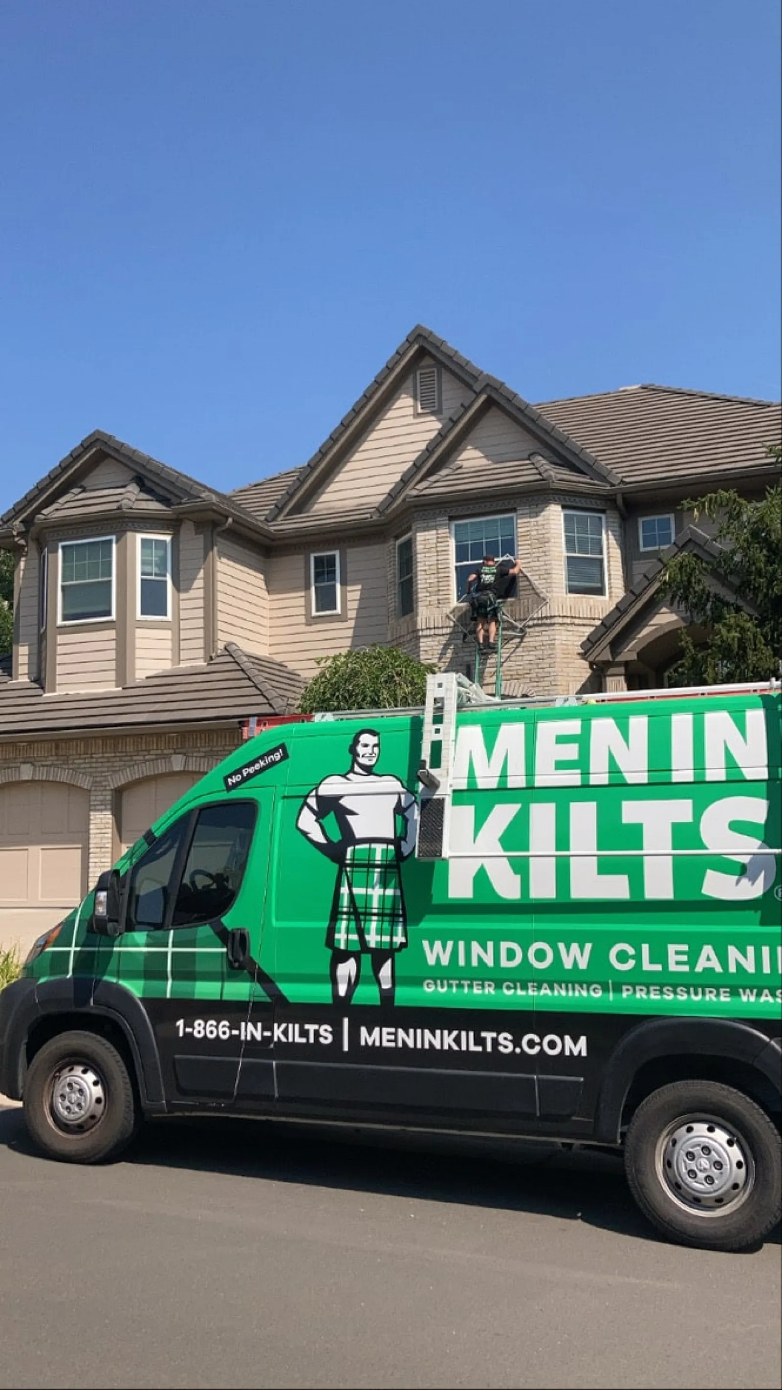 a green van with a cartoon character on it