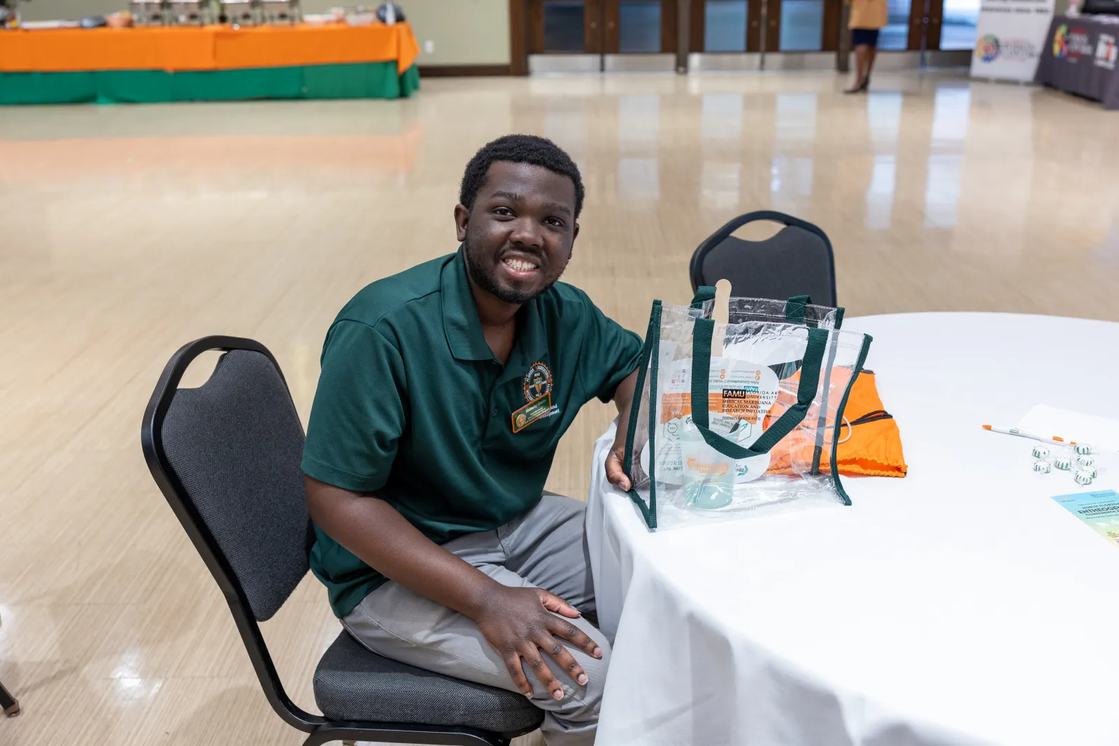 a man sitting at a table