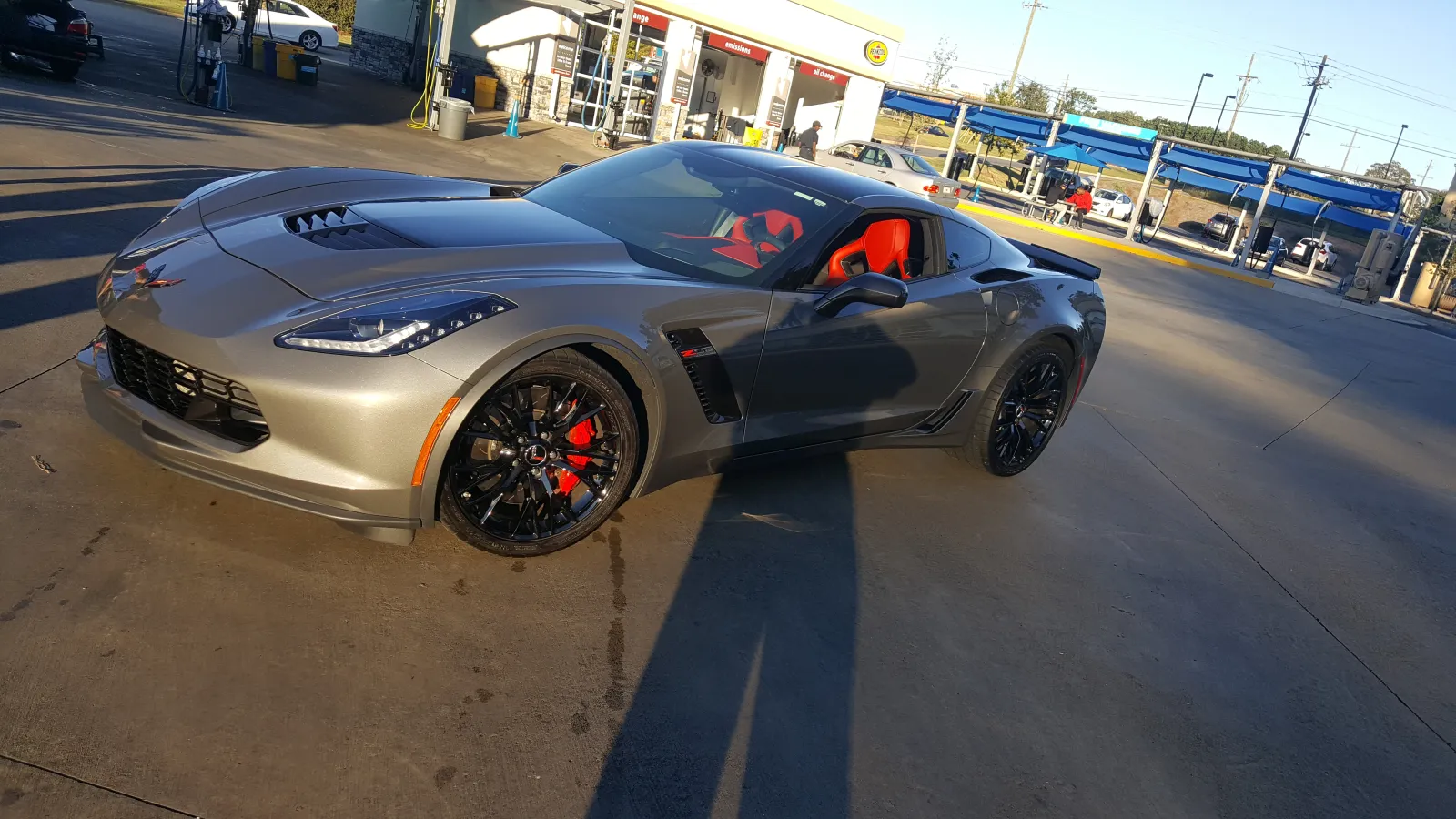 a silver sports car