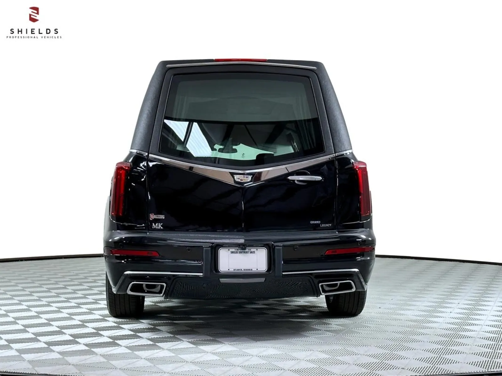 Luxury black hearse featuring sleek design and modern features from Shields Professional Services.
