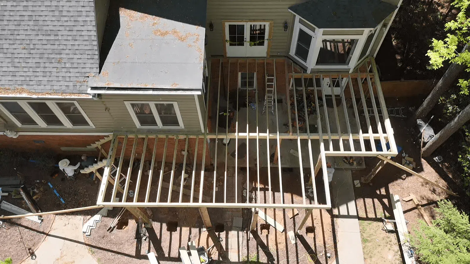 Elevated deck framing how to tell if deck boards need replaced service in Marietta GA by Nelson Exteriors