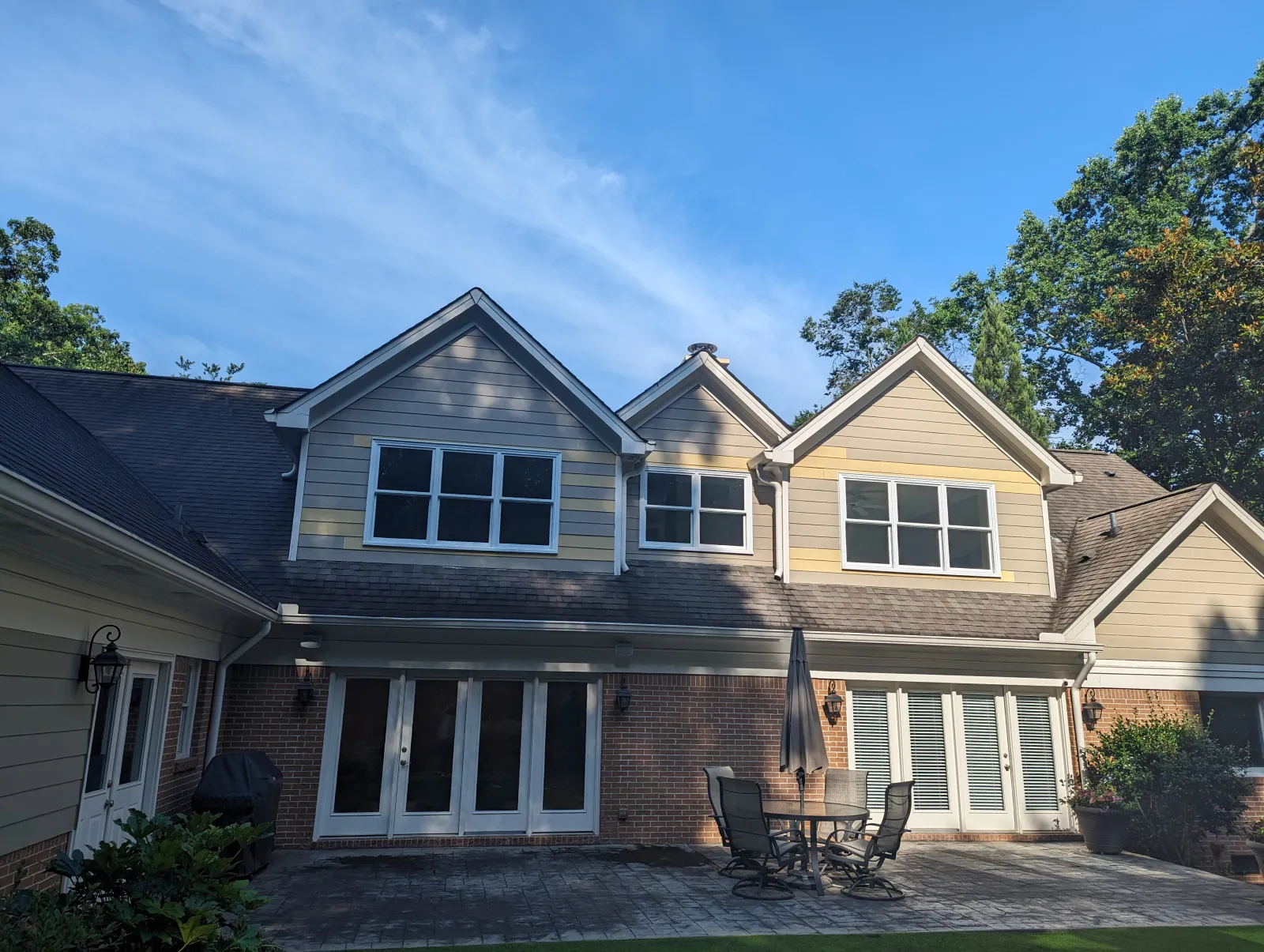 before new windows and doors installed on atlanta home