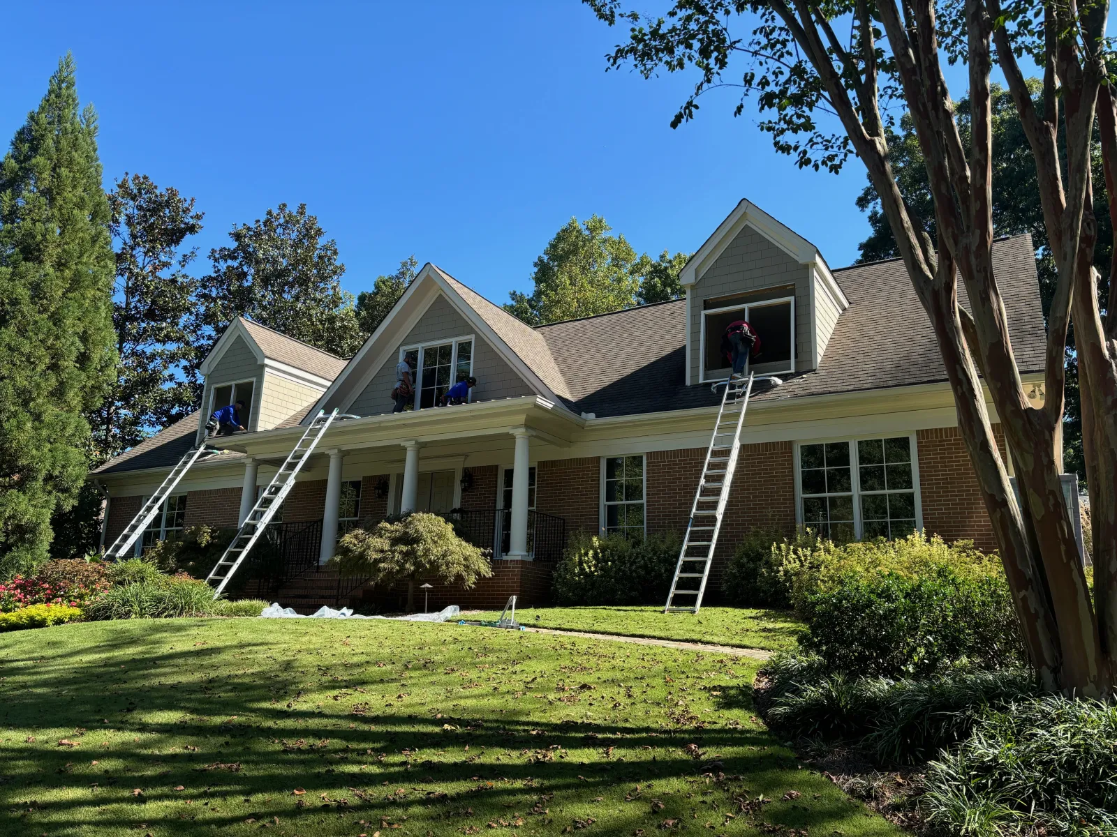 window replacement in progress on atlanta home