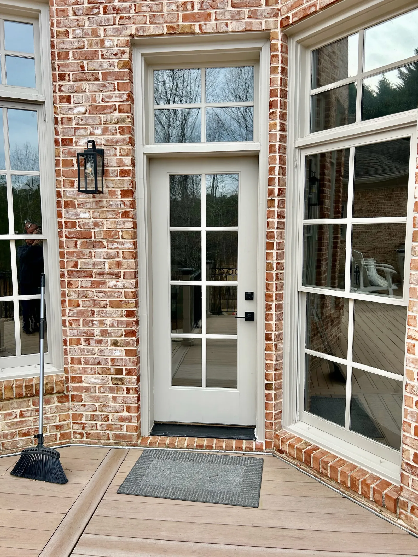 Plastpro Fiberglass patio door on brick house