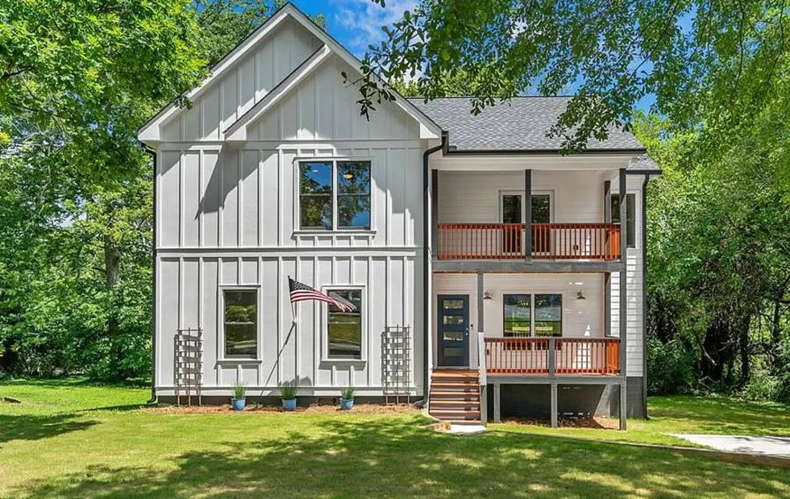 a house with a porch and a small porch