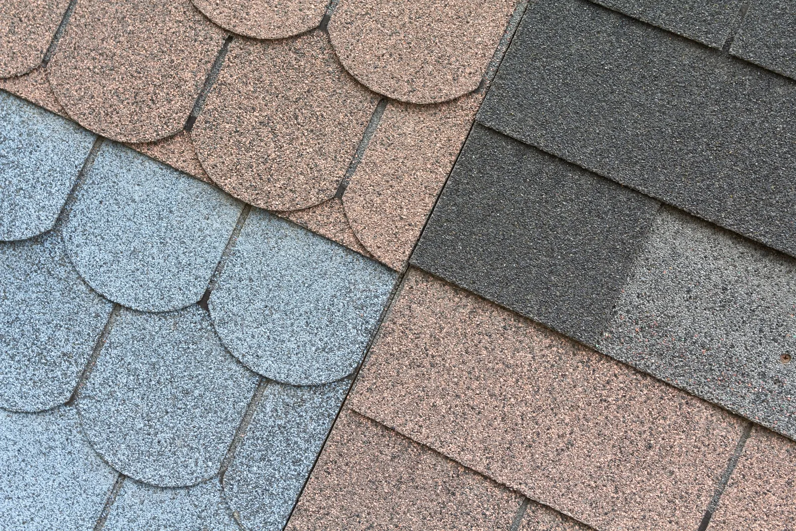 Shingles with different colors and design