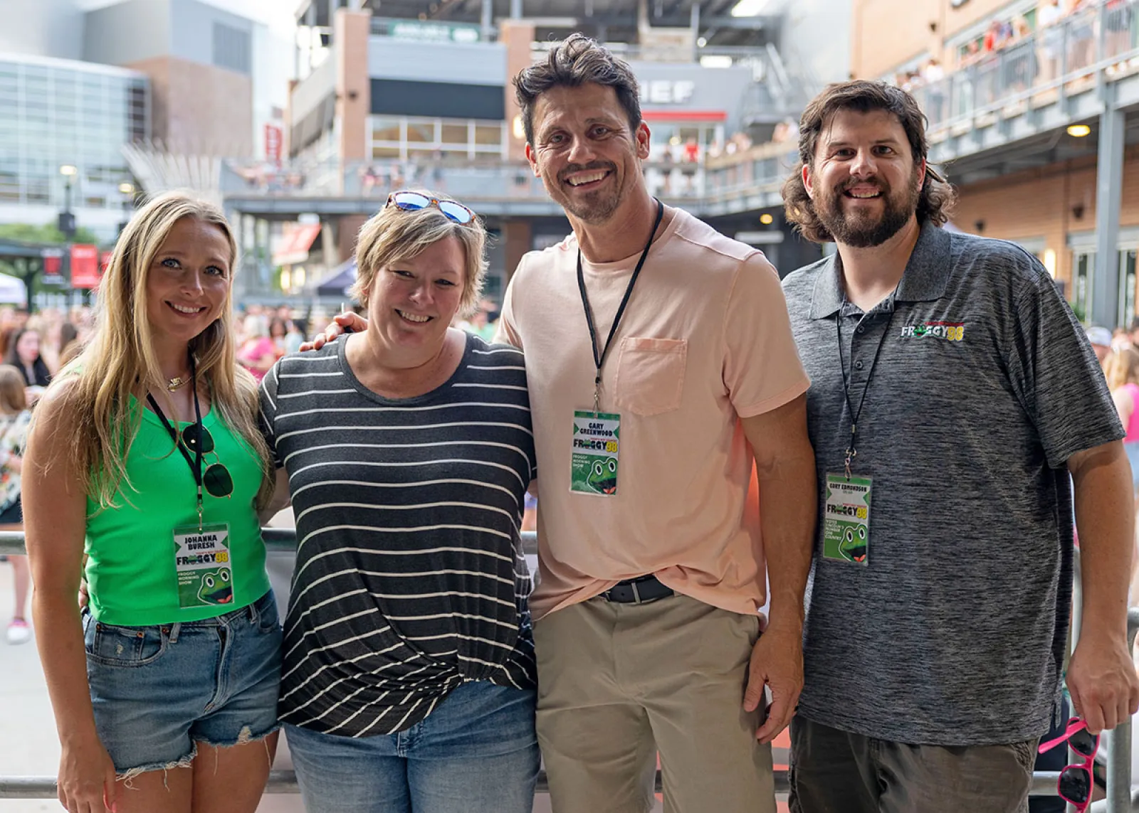 a group of people posing for a photo