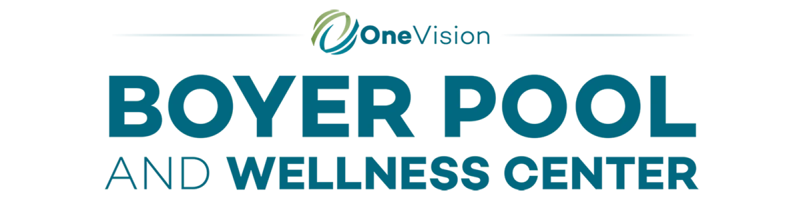 Boyer Pool and Wellness Center logo featuring bold text and a green accent.