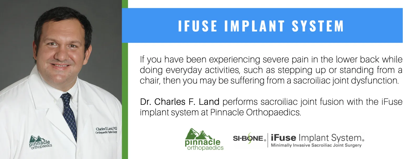 Sacroiliac Joint Fusion with the iFuse Implant System | Pinnacle ...