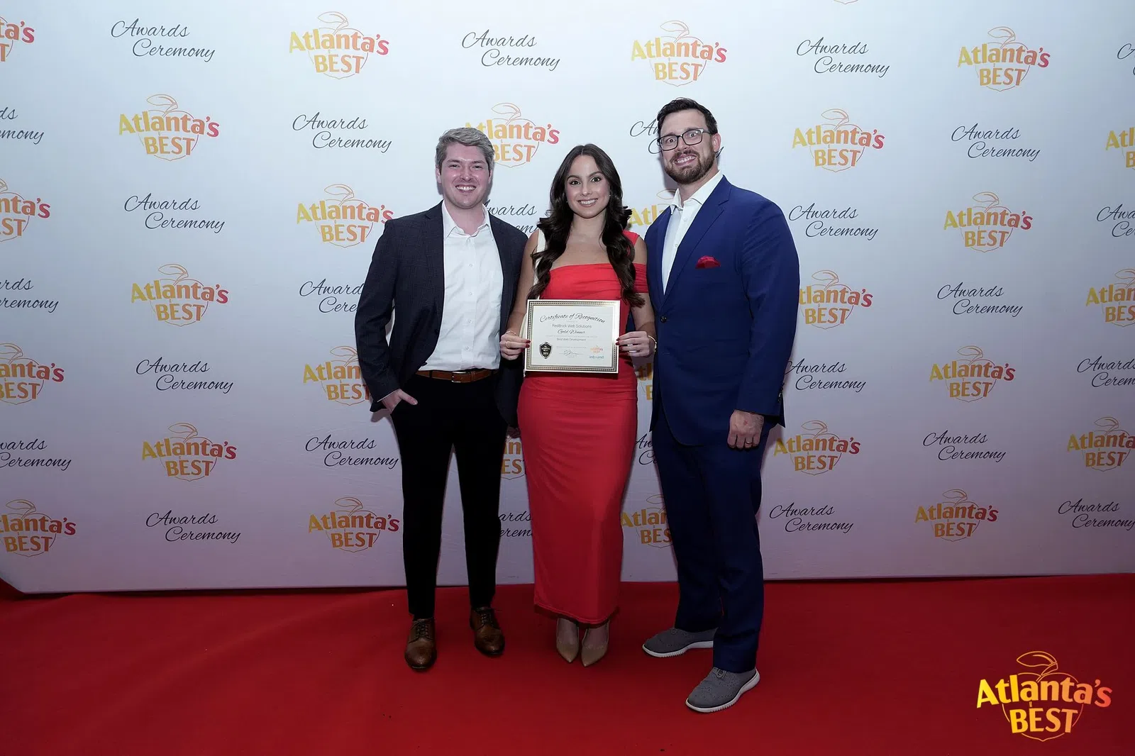 RedBrick receiving 2026 Atlanta's Best for Web Development award