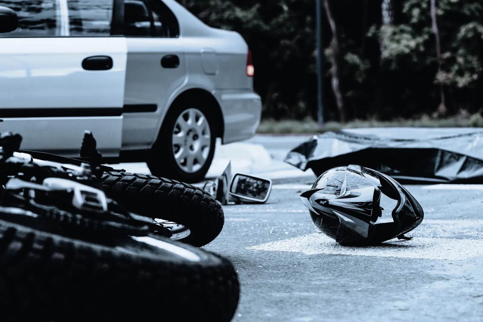 How many motorcycle accidents are the riders' fault?