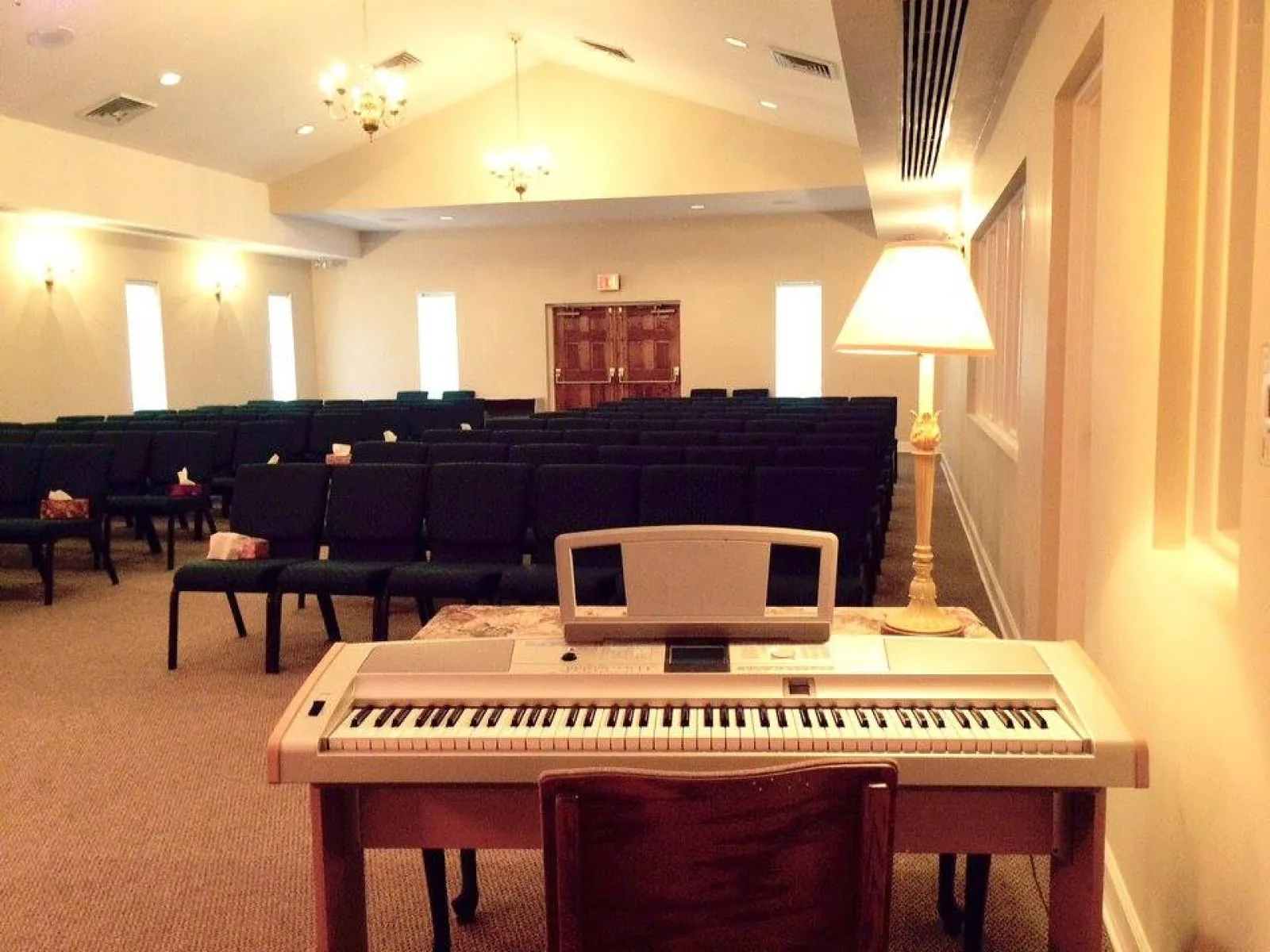 a piano in a room