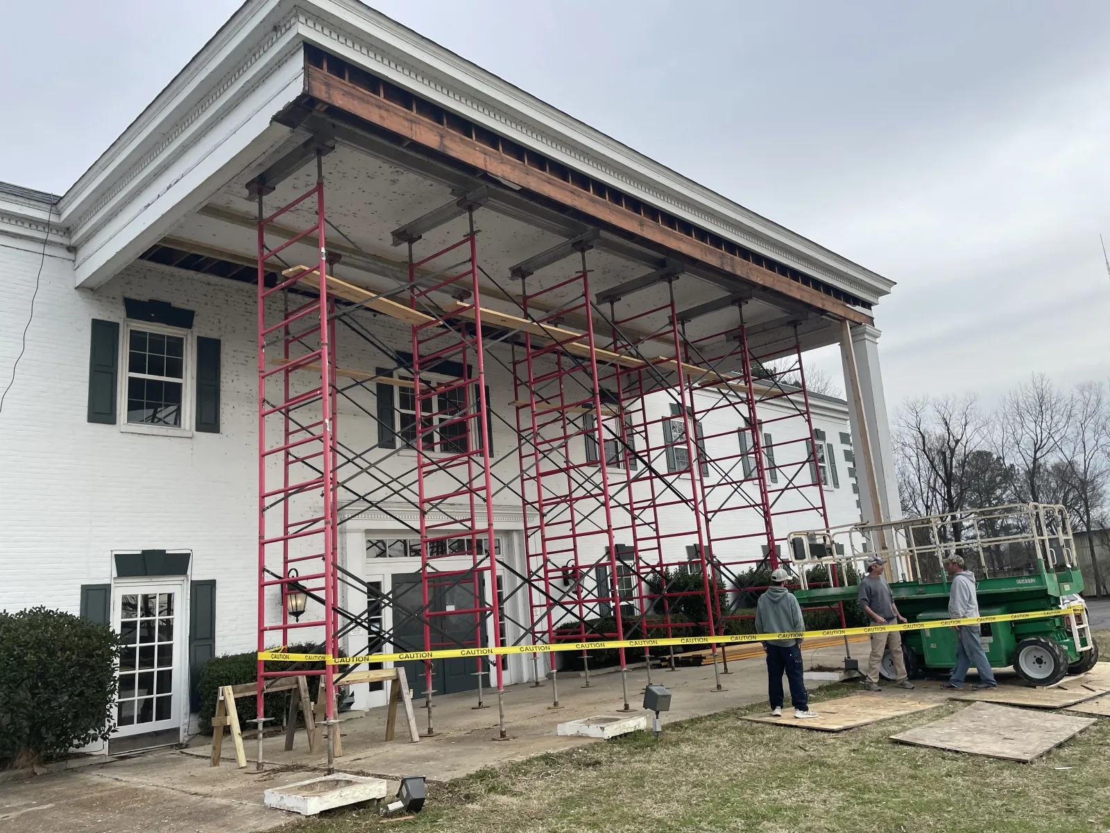 a building being constructed