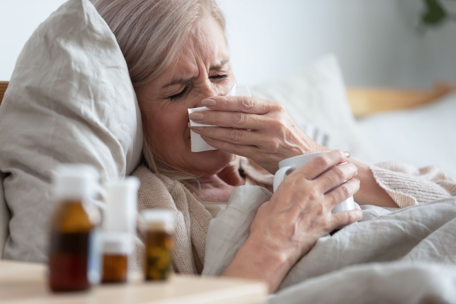 pneumonia or flu illness