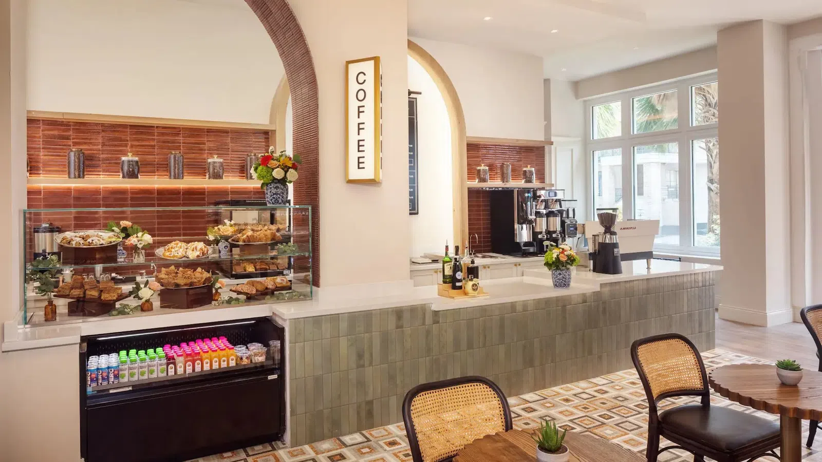 The Lowline by Hyatt JDV Hotel Custom Coffee Shop Millwork and Quartz Tops